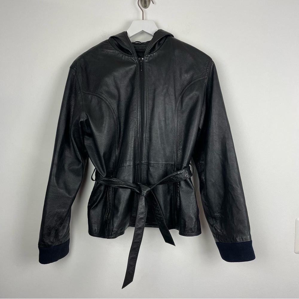 Vintage Wilson’s Leather Hooded Jacket